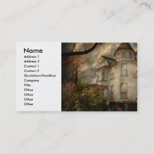 Carte De Visite Imaginaire - hanté - la Chambre de gardiens