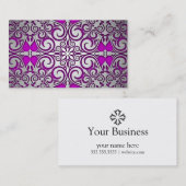 Carte De Visite Imaginaire magique floral (Devant / Derrière)