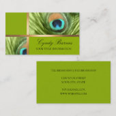 Carte de visite Imaginaire Peacock 1101 (Devant / Derrière)