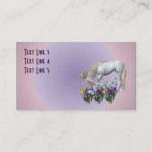 Carte de visite Imaginaire Unicorne Et Papillons (Dos)
