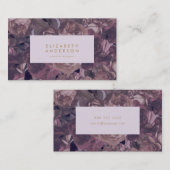 Carte de visite Imaginaire violet (Devant / Derrière)