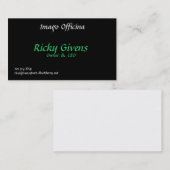 Carte De Visite Imago Officina, Ricky Givens, propriétaire et (Devant / Derrière)