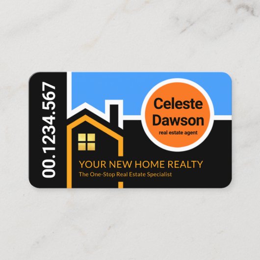 Carte De Visite Immeuble créatif sur le toit Sunrise Bordure (Devant)