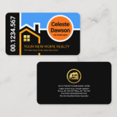 Carte De Visite Immeuble créatif sur le toit Sunrise Bordure (Devant / Derrière)