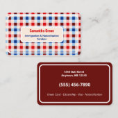 Carte De Visite Immigration (Devant / Derrière)