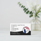Carte De Visite Immigration Naturalization Attorney (Debout devant)