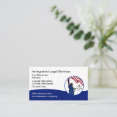 Carte De Visite Immigration Naturalization Attorney (Debout devant)