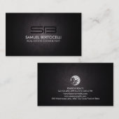 Carte De Visite Immo Réaltor Consultant immobilier Monogramme (Devant / Derrière)