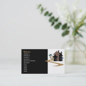 Carte de visite immobilier (Debout devant)