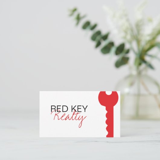 Carte de visite immobilier (Debout devant)