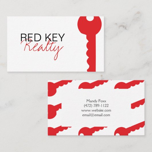 Carte de visite immobilier (Devant / Derrière)