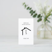 Carte de visite immobilier (Debout devant)