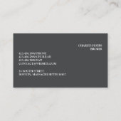 Carte de visite immobilier (Dos)