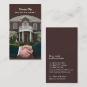 Carte de visite immobilier (Devant / Derrière)