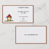 Carte de visite immobilier (Devant / Derrière)