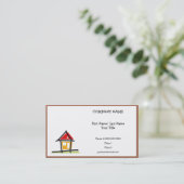 Carte de visite immobilier (Debout devant)