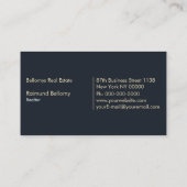 Carte de visite immobilier (Dos)