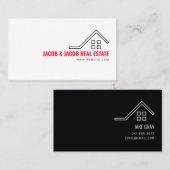 Carte de visite immobilier (Devant / Derrière)