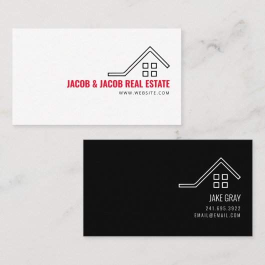 Carte de visite immobilier (Devant / Derrière)