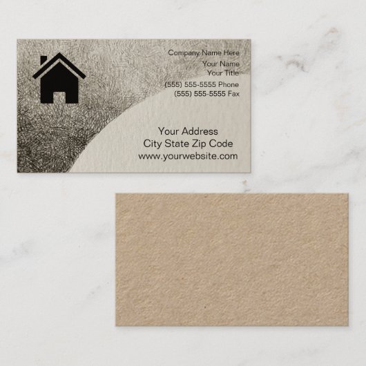 Carte de visite immobilier (Devant / Derrière)