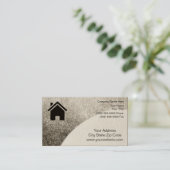 Carte de visite immobilier (Debout devant)