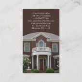 Carte de visite immobilier (Dos)