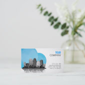 Carte de visite immobilier (Debout devant)