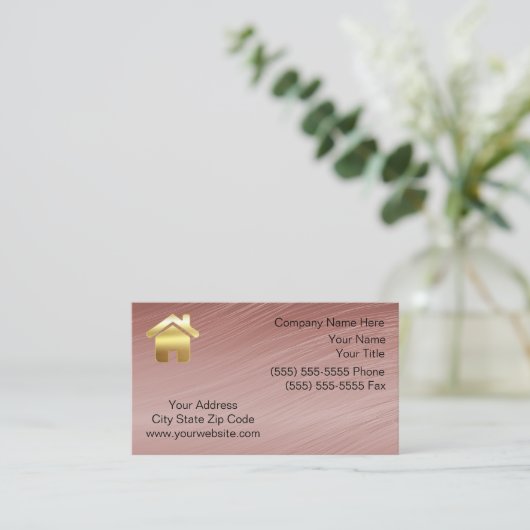 Carte De Visite Immobilier (Debout devant)