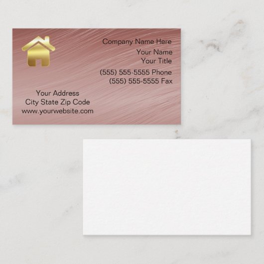 Carte De Visite Immobilier (Devant / Derrière)