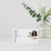 Carte de visite immobilier (Debout devant)