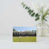 Carte de visite immobilier (Debout devant)