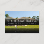 Carte de visite immobilier (Dos)