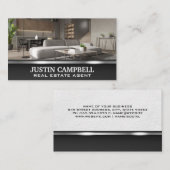 Carte De Visite Immobilier | Accueil moderne (Devant / Derrière)