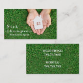 Carte De Visite Immobilier Agent Maison Maison Immobilier Location (Devant / Derrière)