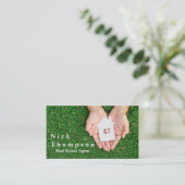 Carte De Visite Immobilier Agent Maison Maison Immobilier Location (Debout devant)