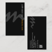 Carte De Visite Immobilier Agent PropriétéInvestissement Bold Mono (Devant / Derrière)