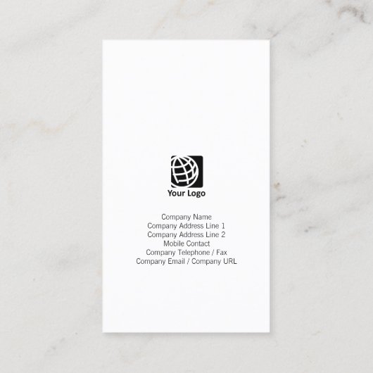 Carte De Visite Immobilier Agent, propriétéInvestissement Monogram (Dos)