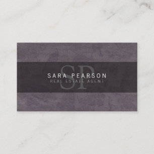Carte De Visite Immobilier Agent, propriétéInvestissement Monogram