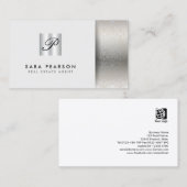 Carte De Visite Immobilier Agent, propriétéInvestissement SilverMo (Devant / Derrière)