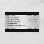 Carte De Visite Immobilier Classique Et Élégant (Dos)