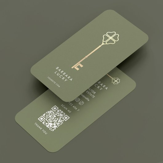 Carte De Visite Immobilier clé du concessionnaire hypothécaire Sag