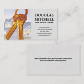 Carte De Visite Immobilier | Clés et foyer (Devant / Derrière)