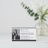 Carte de visite immobilier commercial audacieux (Debout devant)
