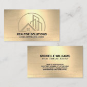 Carte De Visite Immobilier commercial résidentiel (Devant / Derrière)