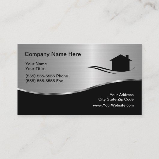 Carte De Visite Immobilier cool Design moderne (Devant)