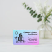 Carte De Visite Immobilier Côtiers (Debout devant)
