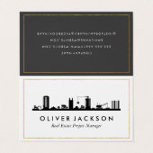 Carte De Visite Immobilier de construction (Extérieur déplié)