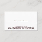 Carte de visite immobilier de location (Dos)