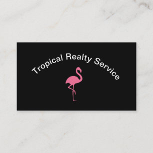 Carte De Visite Immobilier de Plage Tropicale