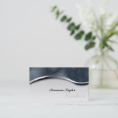 Carte de visite immobilier de zèbre d'agent (Debout devant)